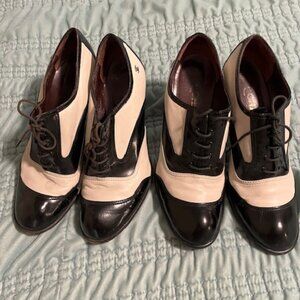 Chanel - Women's Size 10 (41 EU) stiletto heeled saddle oxfords